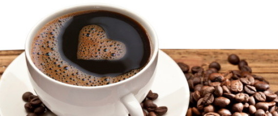 Coffee cup on a wooden table.